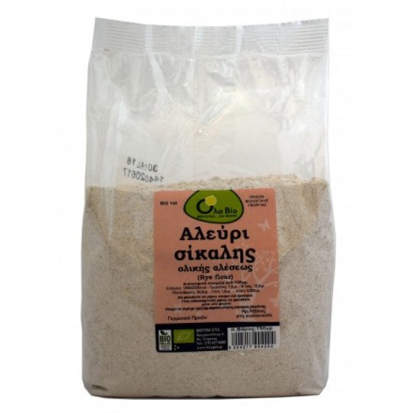 ΒΙΟ  Αλεύρι σίκαλης ολικής άλεσης 750γρ