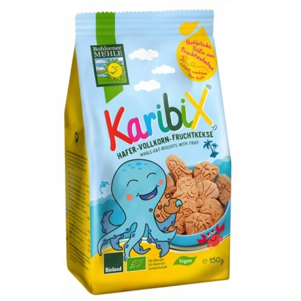 ΒΙΟ Μπισκότα Βρώμης KARIBIX  125ΓΡ
