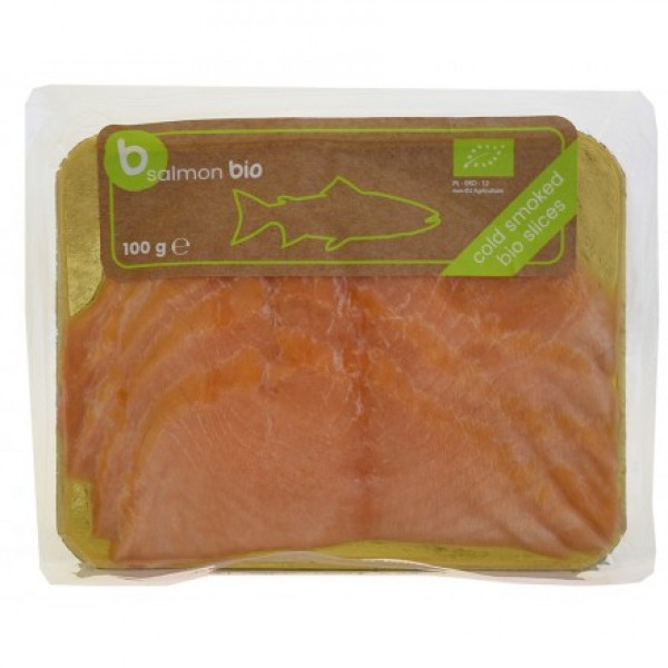 ΒΙΟ Σολωμός καπνιστός σε φέτες κατεψυγμένoς 100γρ 