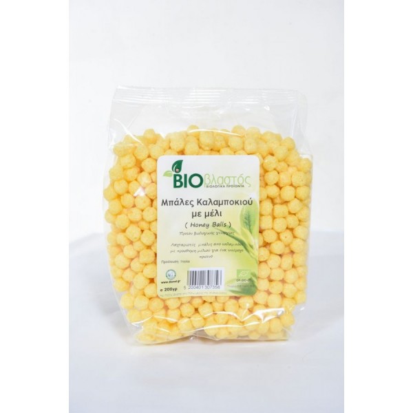 ΒΙΟ Μπάλες Καλαμποκιού με Μέλι 200γρ