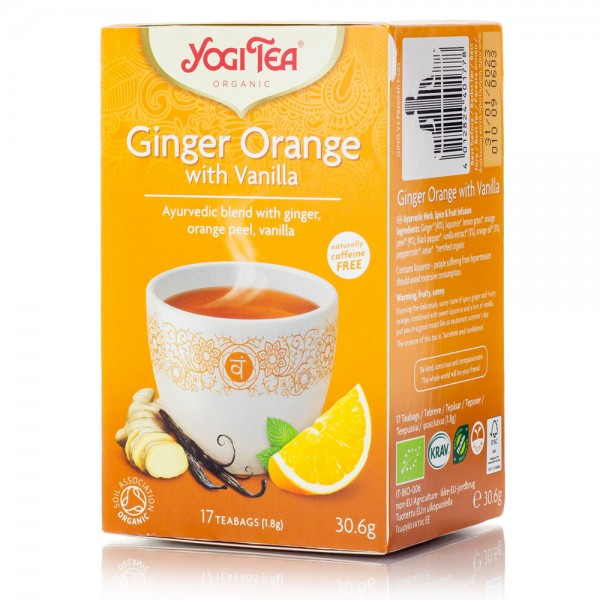 YOGI TEA GINGER ORANGE BΙΟ 30,6ΓΡ