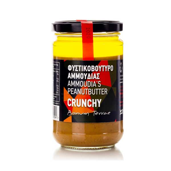Φυστικοβούτυρο Αμμουδιάς crunchy 300gr