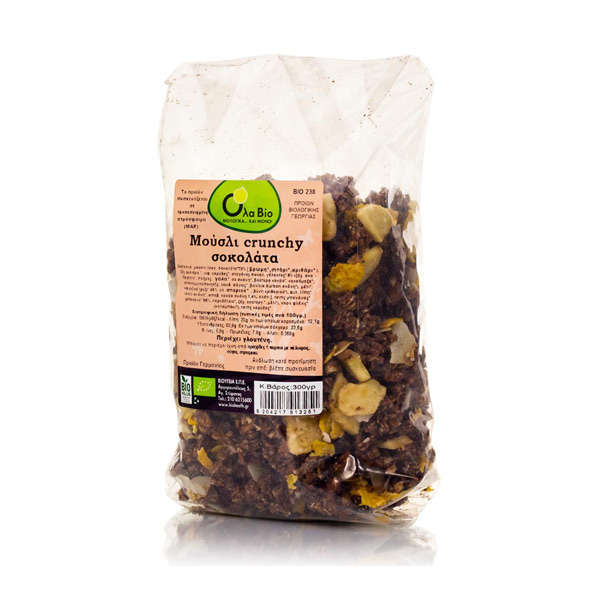 BIO Μούσλι Crunchy Σοκολάτα 300gr