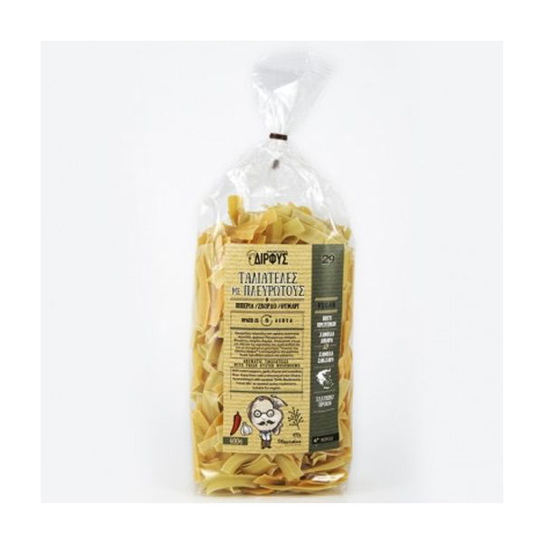 Ταλιατέλες μανιτάρια πλευρώτους-πιπεριά-σκόρδο 400γρ.