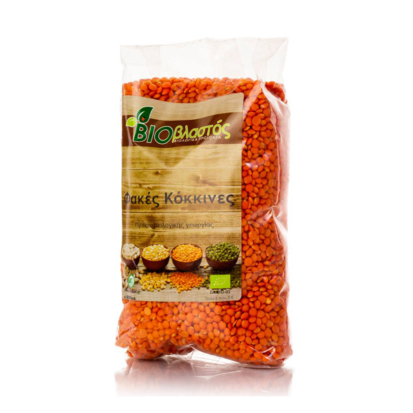 BIO Φακές κόκκινες εισαγ. 500gr