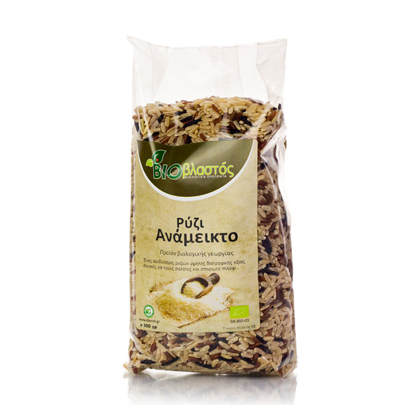 BIO Ρύζι ανάμεικτο εισαγ. 500gr