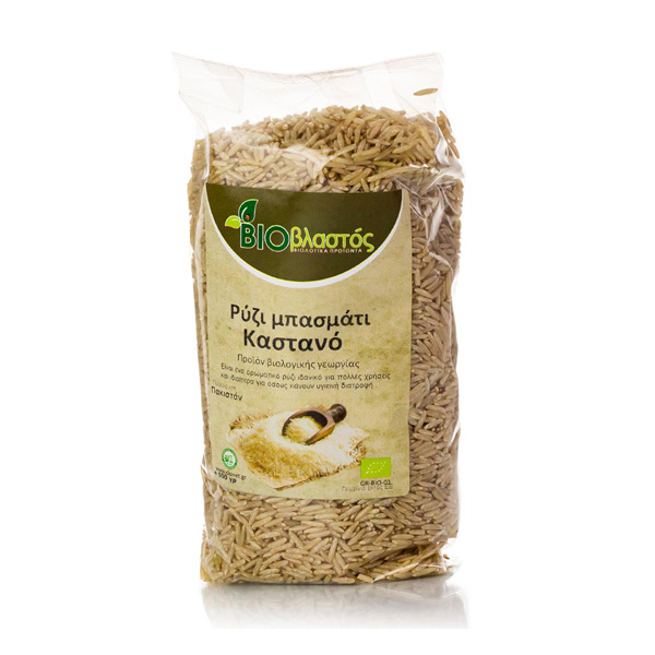 BIO Ρύζι μπασμάτι καστανό εισαγ. 500gr
