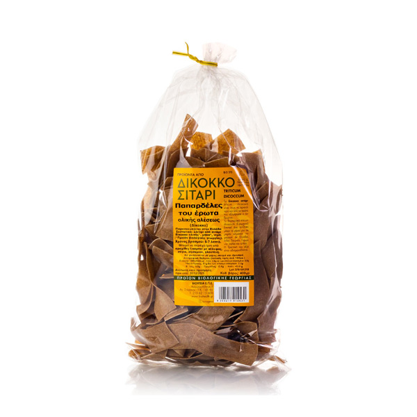 BIO Παπαρδέλες του έρωτα (με Μάκα) από Δίκοκο σιτάρι 400gr