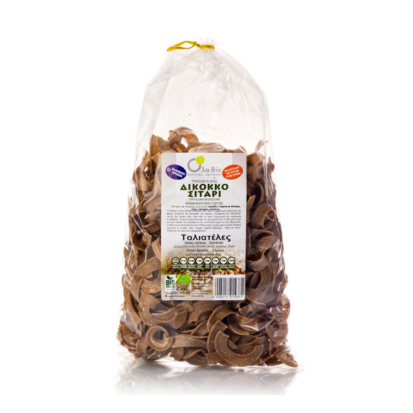 BIO Ταλιατέλες από Δίκοκο σιτάρι 400gr